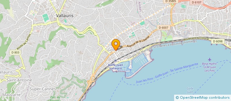 localisation de l'entreprise MONSIEUR YASSINE ABOU EL KACEM  VALLAURIS