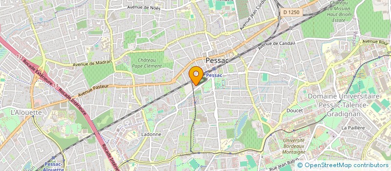 localisation de l'entreprise MONSIEUR YASSINE AKBI  PESSAC