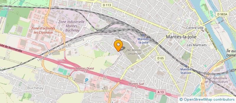 localisation de l'entreprise MONSIEUR YASSINE AKHAZZAN MJIDRI  MANTES-LA-VILLE