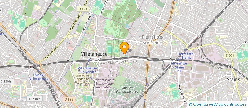 localisation de l'entreprise MONSIEUR YASSINE AMSGUINE  VILLETANEUSE