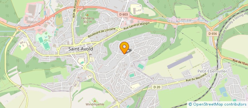 localisation de l'entreprise MONSIEUR YASSINE ASAFAOU  SAINT-AVOLD