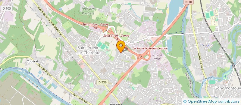 localisation de l'entreprise MONSIEUR YASSINE BELKAID  SAINT-YRIEIX-SUR-CHARENTE