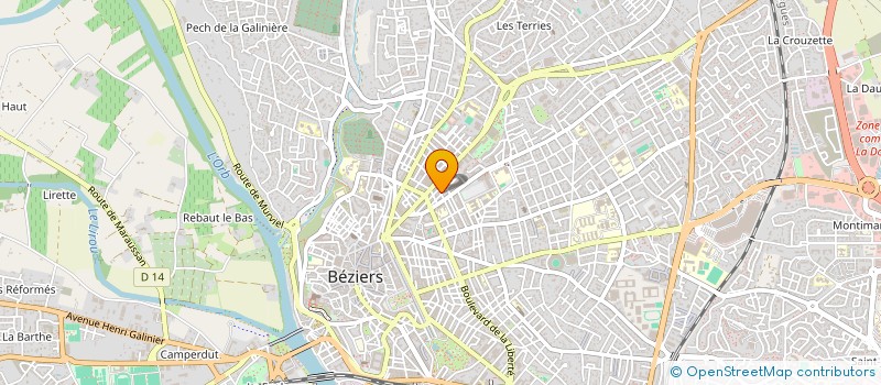 localisation de l'entreprise MONSIEUR YASSINE BELKHIR  BEZIERS