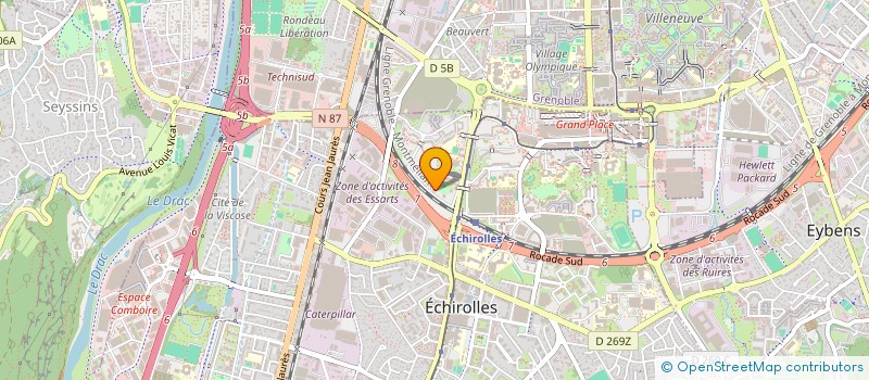 localisation de l'entreprise MONSIEUR YASSINE BEN BOUCHIBA à ECHIROLLES