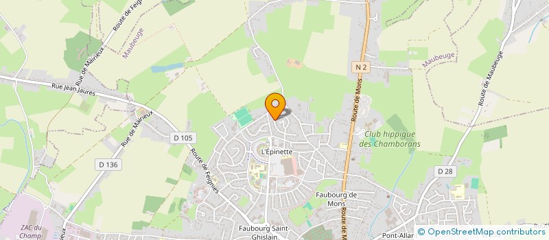 localisation de l'entreprise MONSIEUR YASSINE BENDJEFFAL  MAUBEUGE