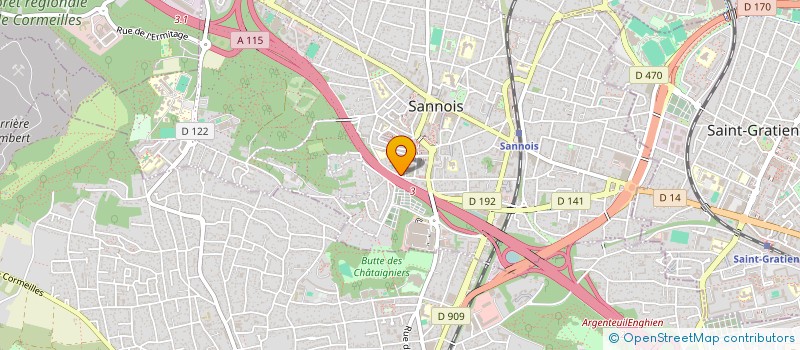 localisation de l'entreprise MONSIEUR YASSINE BENHDACH  SANNOIS