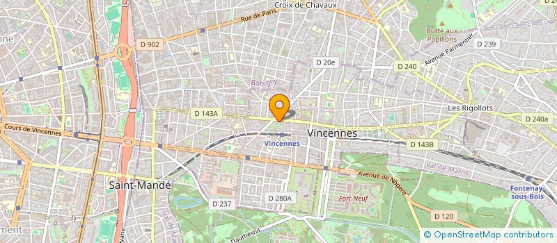 localisation de l'entreprise MONSIEUR YASSINE BENHLAL à VINCENNES