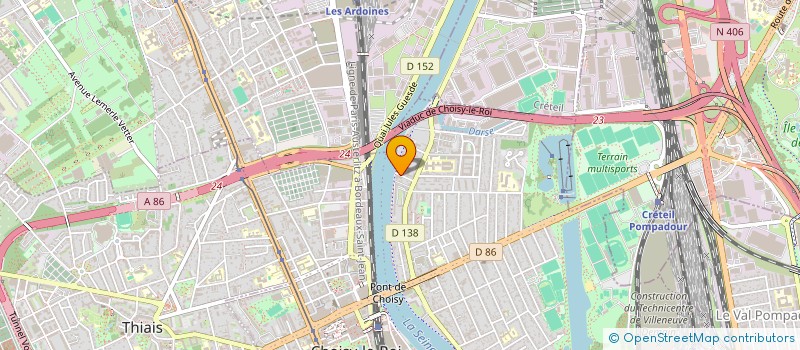 localisation de l'entreprise MONSIEUR YASSINE BENNAMA  CHOISY-LE-ROI