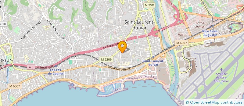 localisation de l'entreprise MONSIEUR YASSINE BENSAID  SAINT-LAURENT-DU-VAR