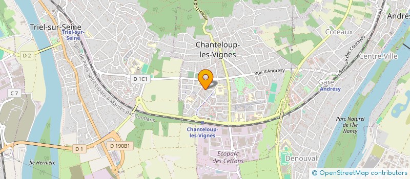 localisation de l'entreprise MONSIEUR YASSINE BENSENOUSSI à CHANTELOUP-LES-VIGNES