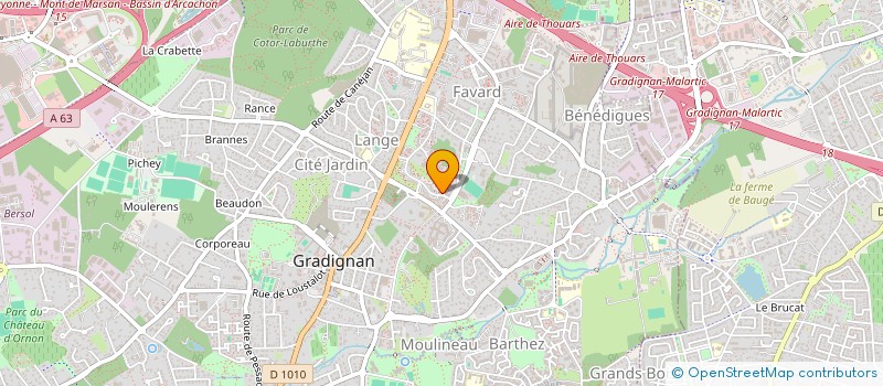 localisation de l'entreprise MONSIEUR YASSINE BIADE  GRADIGNAN