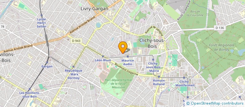localisation de l'entreprise MONSIEUR YASSINE BOUDIBA à CLICHY-SOUS-BOIS