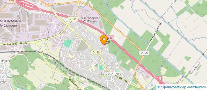 localisation de l'entreprise MONSIEUR YASSINE BOUGHANMI  LA VERPILLIERE