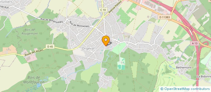 localisation de l'entreprise MONSIEUR YASSINE BOUGUERBA  ORGEVAL