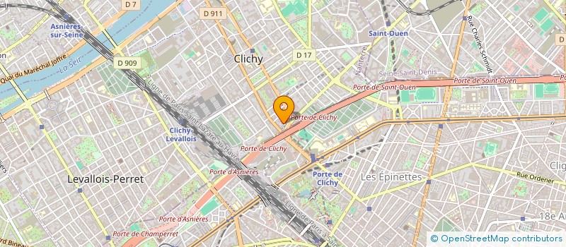 localisation de l'entreprise MONSIEUR YASSINE BOUHADIBA à CLICHY