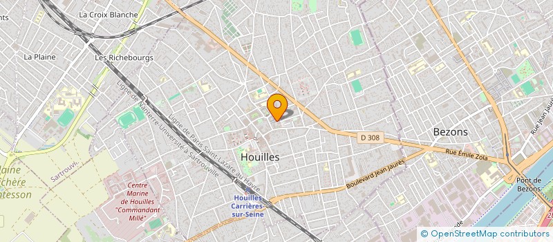 localisation de l'entreprise MONSIEUR YASSINE BOUKAIBAT  HOUILLES