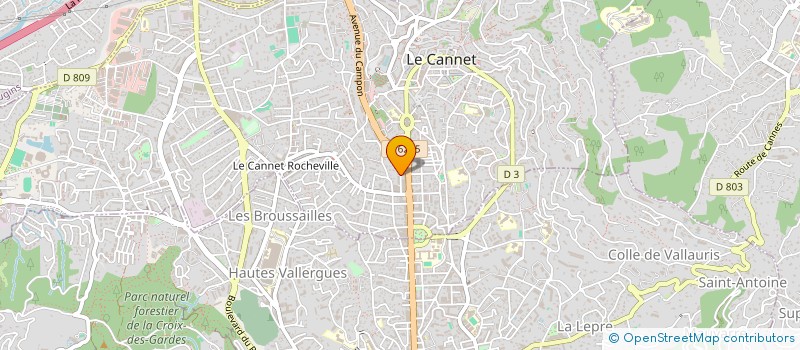localisation de l'entreprise MONSIEUR YASSINE BOUZGHAIA à LE CANNET