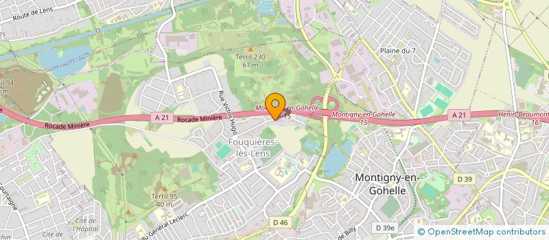 localisation de l'entreprise MONSIEUR YASSINE CHINBOU  FOUQUIERES-LES-LENS