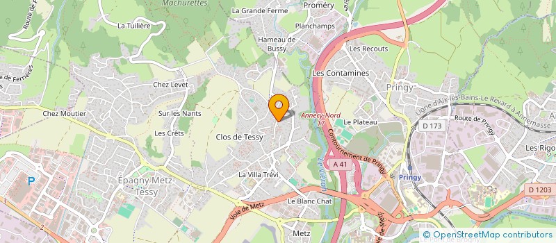 localisation de l'entreprise MONSIEUR YASSINE CHOKAIRI  EPAGNY METZ-TESSY