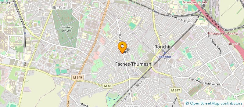 localisation de l'entreprise MONSIEUR YASSINE CHOURAK  FACHES-THUMESNIL