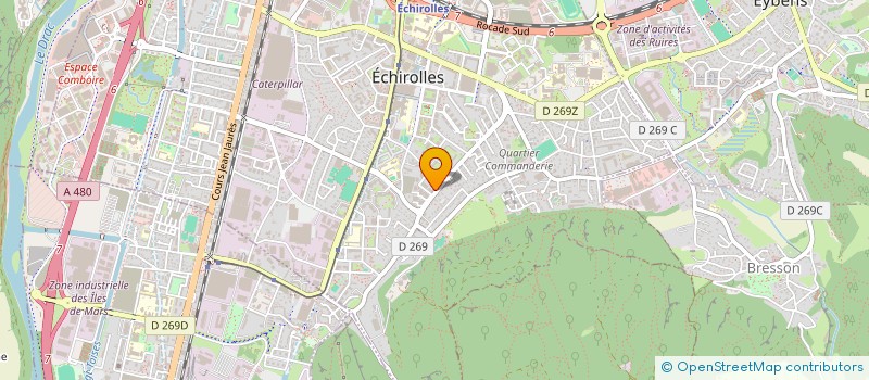 localisation de l'entreprise MONSIEUR YASSINE DERKAOUI  ECHIROLLES