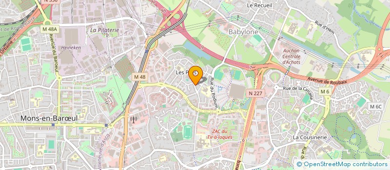 localisation de l'entreprise MONSIEUR YASSINE DRIOUICH à VILLENEUVE-D'ASCQ