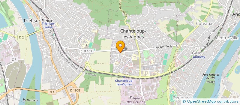 localisation de l'entreprise MONSIEUR YASSINE EL HAJI  CHANTELOUP-LES-VIGNES