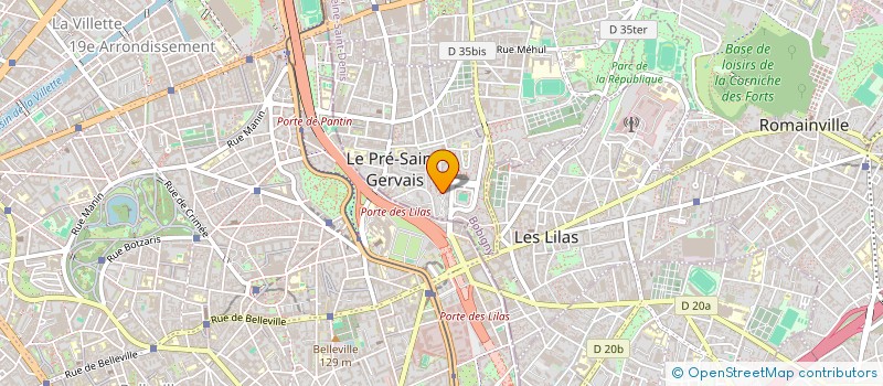 localisation de l'entreprise MONSIEUR YASSINE EL KERZAZI à LE PRE-SAINT-GERVAIS