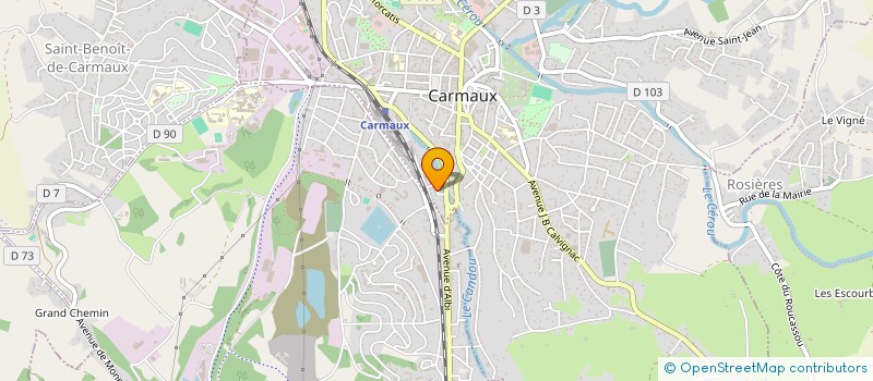 localisation de l'entreprise MONSIEUR YASSINE EL KODYEME à CARMAUX