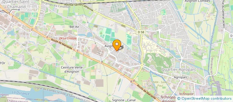 localisation de l'entreprise MONSIEUR YASSINE ENJOUMI  AVIGNON