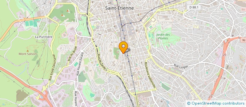 localisation de l'entreprise MONSIEUR YASSINE FASSI  SAINT-ETIENNE