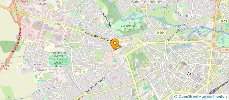 localisation de l'entreprise MONSIEUR YASSINE HADJ KAMEL à ARRAS