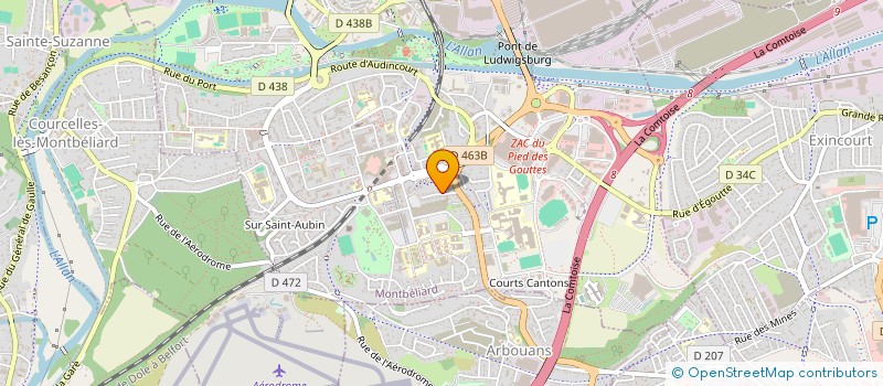 localisation de l'entreprise MONSIEUR YASSINE HANINE  MONTBELIARD