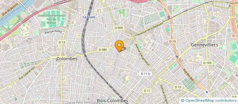 localisation de l'entreprise MONSIEUR YASSINE IHIKKI à BOIS-COLOMBES