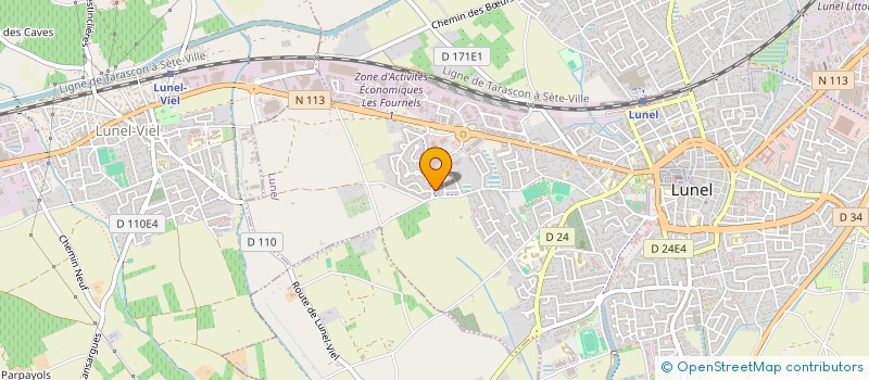 localisation de l'entreprise MONSIEUR YASSINE KACHAF  LUNEL