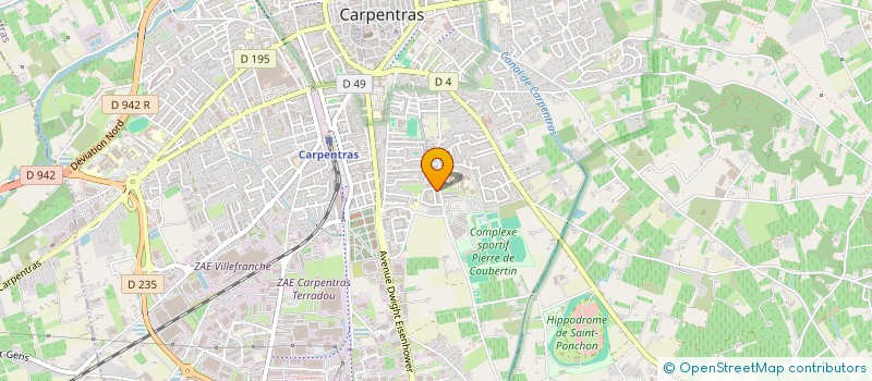localisation de l'entreprise MONSIEUR YASSINE KAJOUJ  CARPENTRAS