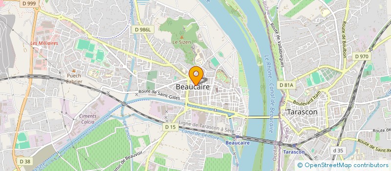 localisation de l'entreprise MONSIEUR YASSINE KAMCH  BEAUCAIRE