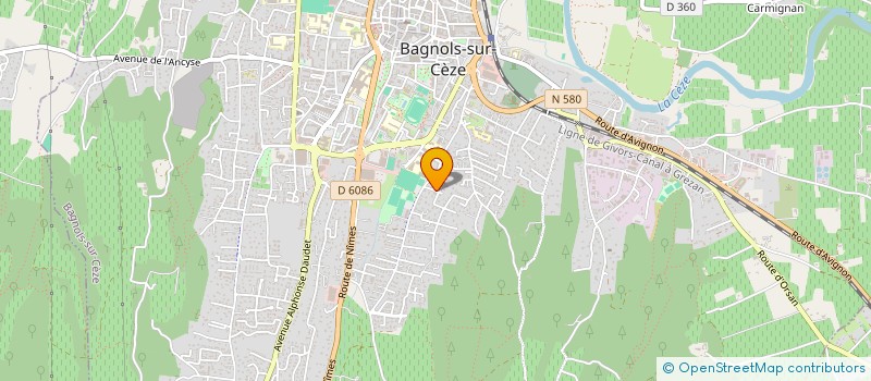 localisation de l'entreprise MONSIEUR YASSINE KHIBALI  BAGNOLS-SUR-CEZE