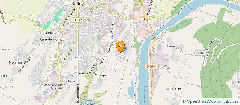 localisation de l'entreprise MONSIEUR YASSINE LAHJAB  BELLEY