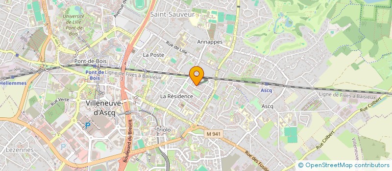 localisation de l'entreprise MONSIEUR YASSINE LFELLAHI  VILLENEUVE-D'ASCQ