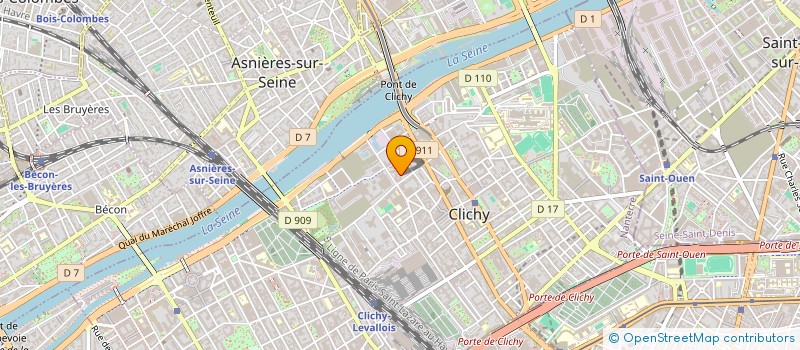 localisation de l'entreprise MONSIEUR YASSINE MAGHRANI à CLICHY