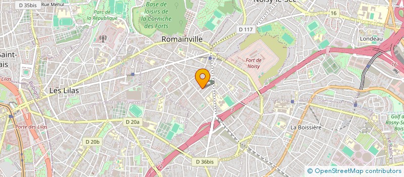 localisation de l'entreprise MONSIEUR YASSINE MAHROUG à ROMAINVILLE