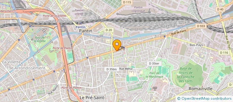 localisation de l'entreprise MONSIEUR YASSINE MEHADJRI à PANTIN