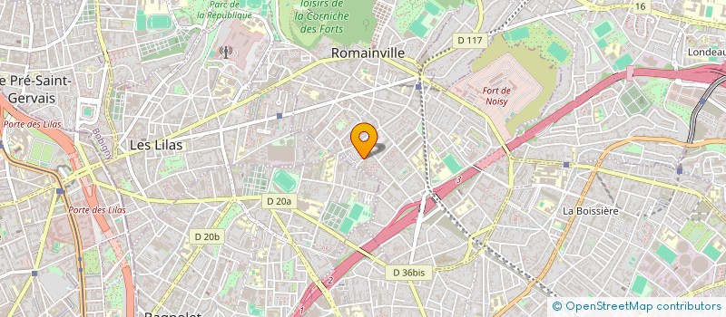 localisation de l'entreprise MONSIEUR YASSINE MENJELI à ROMAINVILLE