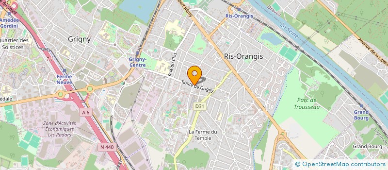 localisation de l'entreprise MONSIEUR YASSINE MILOUD-HOCINE  RIS-ORANGIS