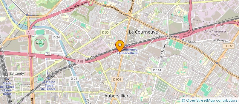 localisation de l'entreprise MONSIEUR YASSINE MOHAMED BENOIISSA  LA COURNEUVE