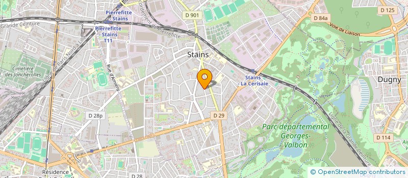 localisation de l'entreprise MONSIEUR YASSINE MOUDDENE à STAINS