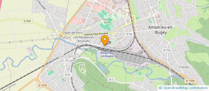 localisation de l'entreprise MONSIEUR YASSINE OUAYAD  AMBERIEU-EN-BUGEY