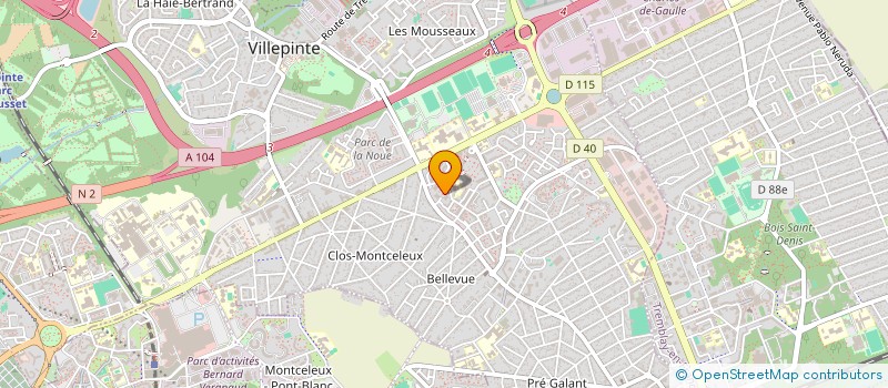 localisation de l'entreprise MONSIEUR YASSINE OUDICH  VILLEPINTE