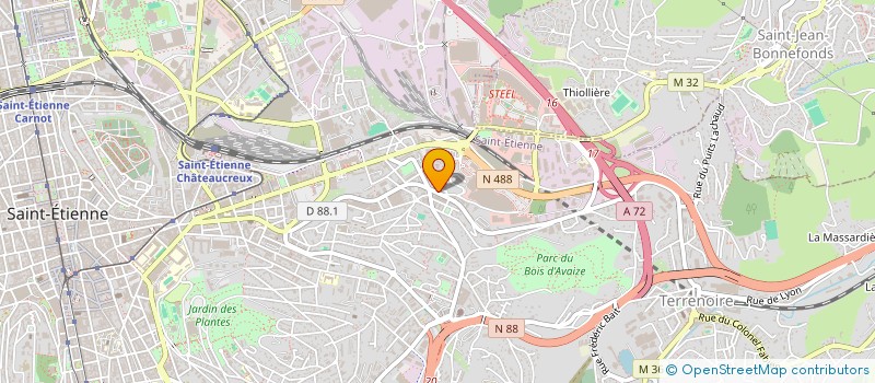 localisation de l'entreprise MONSIEUR YASSINE OUERGUANI  SAINT-ETIENNE